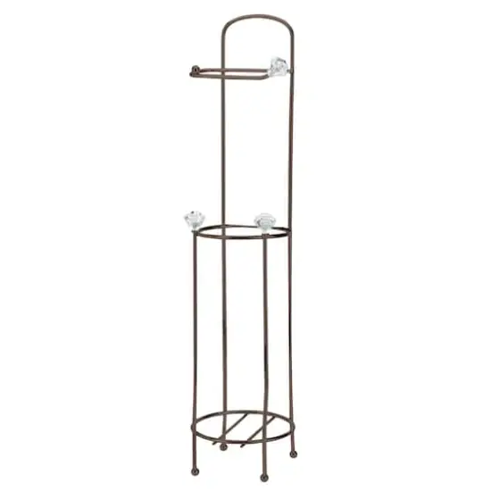 Bath Bliss Oil Rubbed Bronze Toilet Paper Organizer & Dispenser {3}