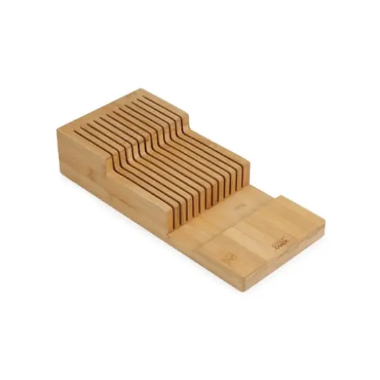 Joseph Joseph DrawerStore Bamboo Large 2-tier in-drawer knife organizer {1}