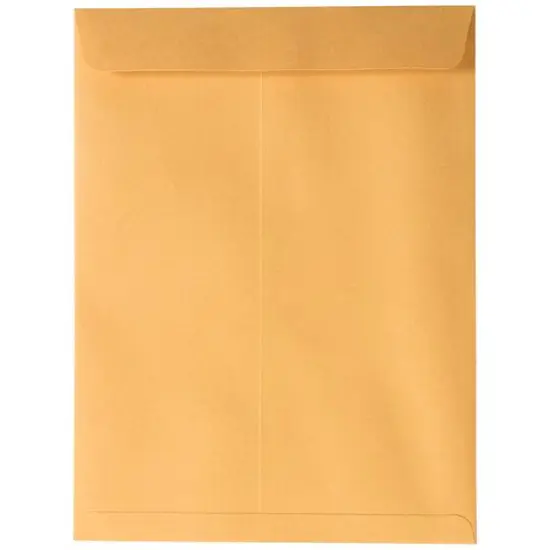 JAM Paper Brown Kraft Manila Open End Catalog Premium Envelopes with Peel & Seal Closure {3}