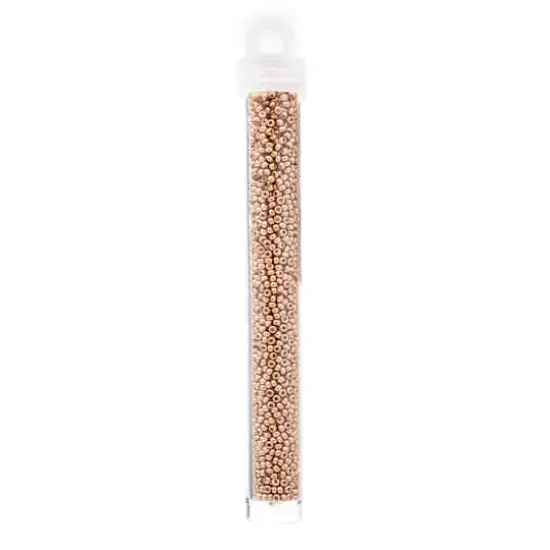 Miyuki&reg; 11/0 Glass Seed Beads, 22g Galvanized Duracoat Champagne {3}