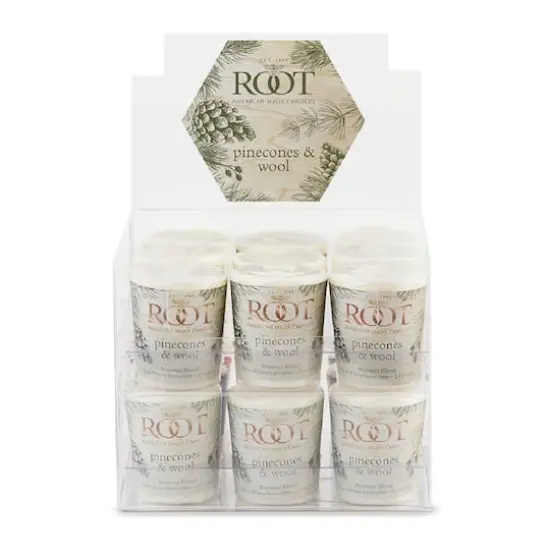 Root Candles Scented 20 Hour Beeswax Blend Votive Candles, 18ct. Pinecones and Wool {1}