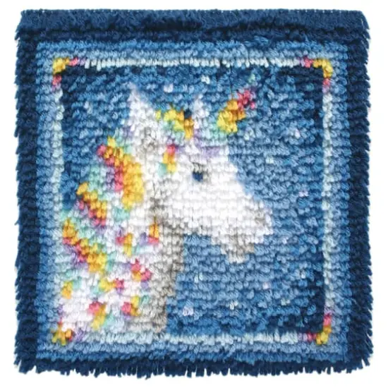 WonderArt&reg; Unicorn Latch Hook Kit {4}