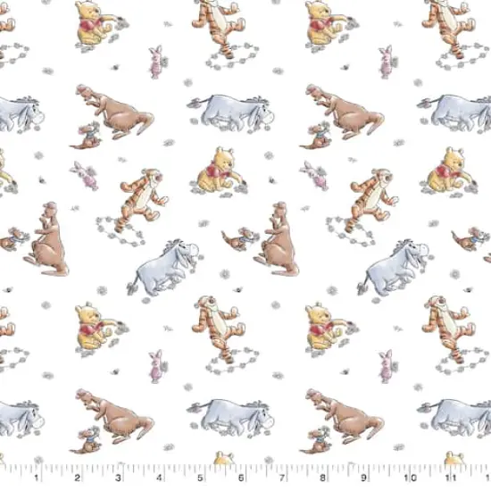 Disney Pooh & Friends Cotton Fabric {1}