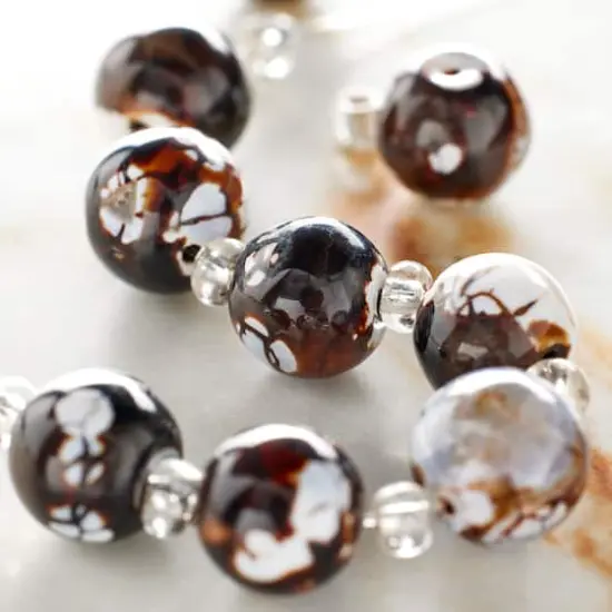 Amber Round Agate Stone Beads, 10mm by Bead Landing&trade; {3}