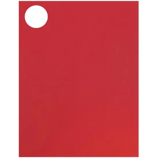 JAM Paper Circular Seal & Rectangular Mailing Address Label Combo Set Red {7}