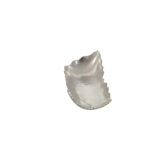 Silver Aluminum Contemporary Tray {4}