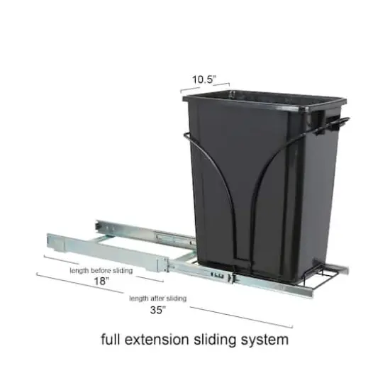Household Essentials Glidez Slide-Out Trash Can {5}