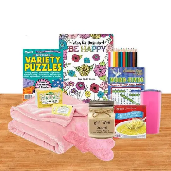 Don't Worry Be Happy Get Well Gift Set {1}