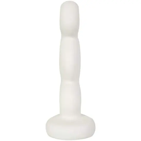 14" White Abstract Stacked Circle Ring Sculpture {4}