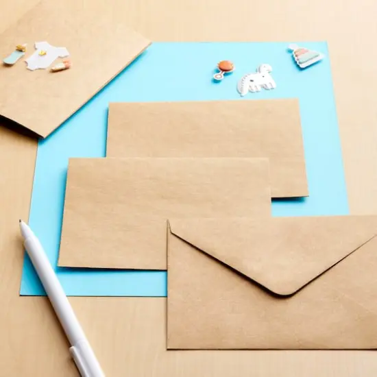 Kraft Fold Cards & Envelopes by Recollections&trade;, 4.25" x 5.5" {3}