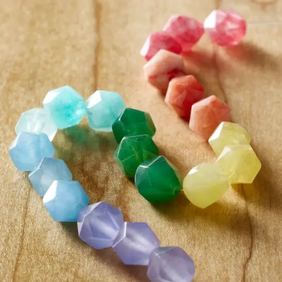 Rainbow Faceted Dyed Quartz Round Beads, 8mm by Bead Landing&trade; {3}