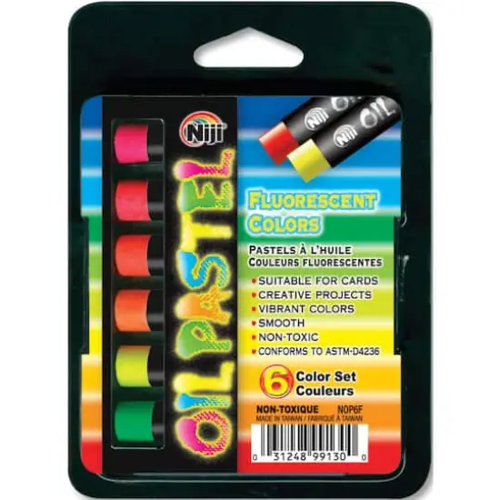 Yasutomo&reg; Niji&reg; Fluorescent Colors Oil Pastel Set {1}