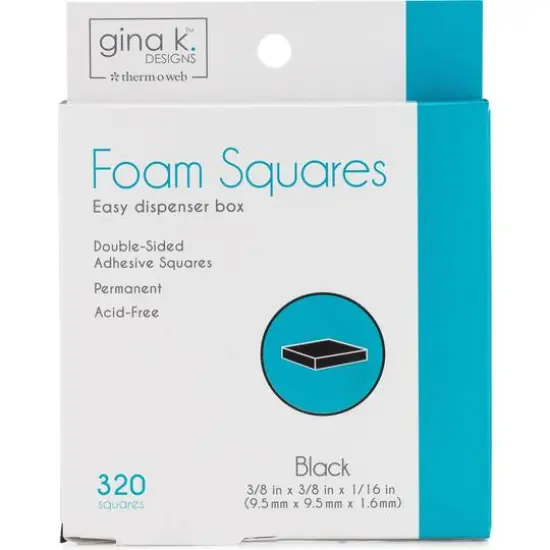 Therm O Web Gina K Designs Black Foam Squares, 320ct. {1}