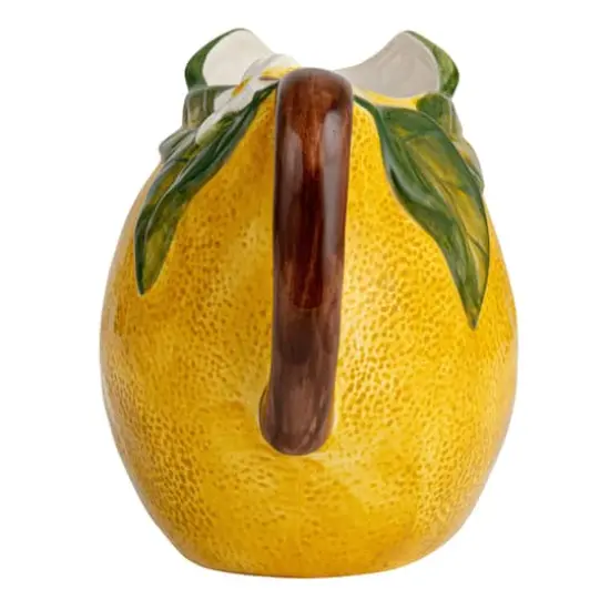 Hello Honey&reg; 6.25" Sunny Orchard Stoneware Lemon Pitcher {8}