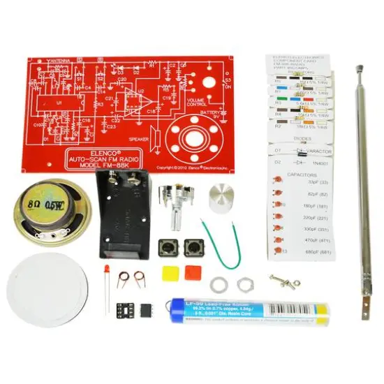 Elenco&reg; WE MAKE&trade; Learn to Solder FM Radio Kit with Tools {5}