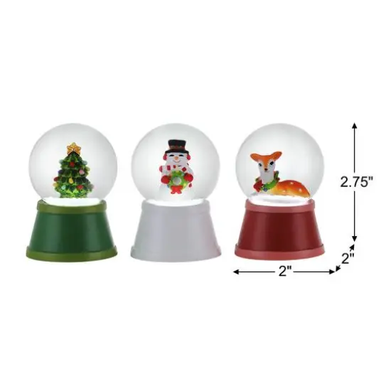 Mr. Christmas Mini Lit Snow Globes Set {4}