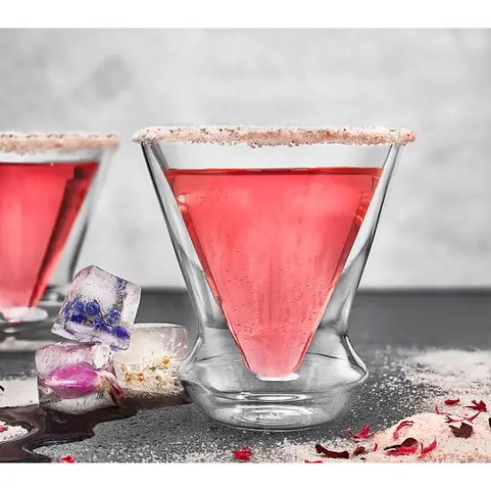 JoyJolt&reg; Cosmo Double Wall Stemless Martini Glasses, 4ct. {3}