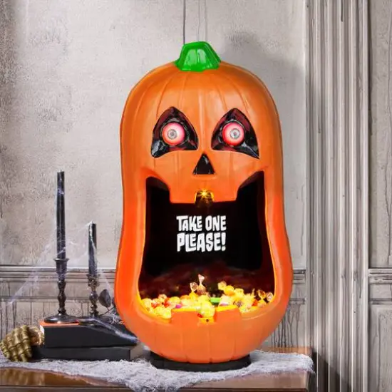 Whimsy Jack 'O Lantern Door Accessory Candy Bowl {3}