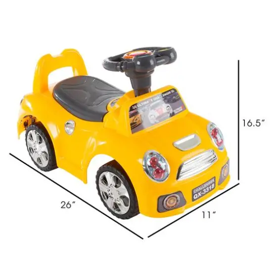Toy Time Yellow Ride-On Car {7}