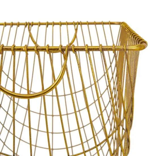 Gold Iron Glam Storage Cart, 24" x 16" x 17" {5}