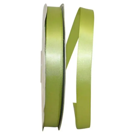 JAM Paper 5/8" x 100yd. Satin Single Face Ribbon Green Grass {1}