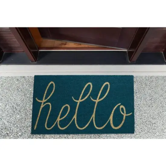 DII&reg; Hello Doormat Storm Blue {4}