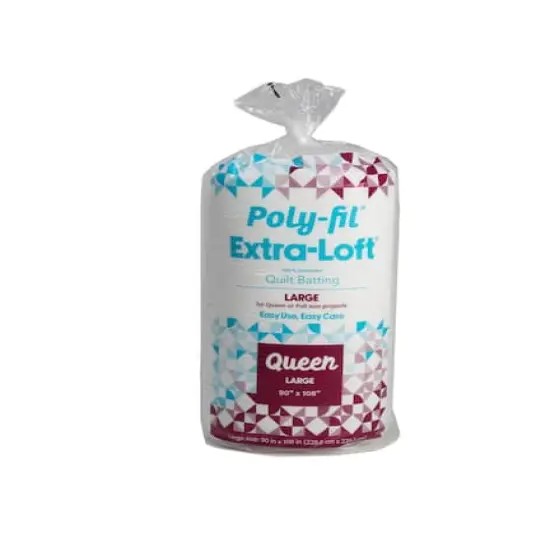 Poly-Fil&reg; Extra Loft&reg; 90" x 108" Queen Polyester Quilt Batting {1}