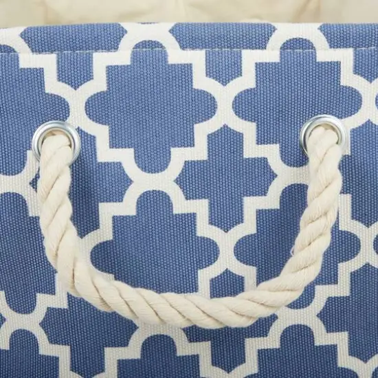 DII&reg; Small Rectangle Lattice Polyester Bin French Blue {7}