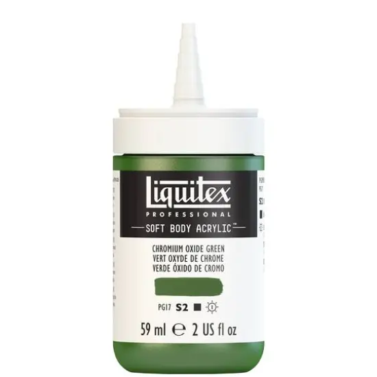 Liquitex&reg; Professional Soft Body Acrylic Bottle, 2oz. Chromium Oxide Green {9}