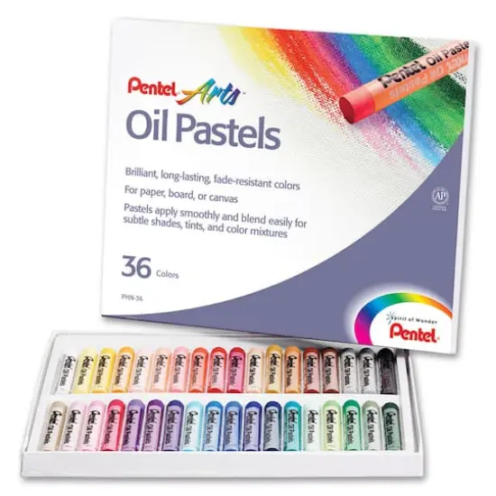Pentel Arts&reg; 36 Color Oil Pastels Set {1}