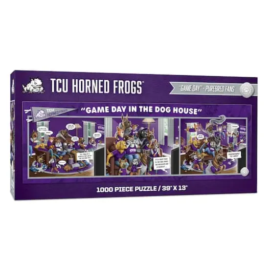 College Game Day in the Dog House 1,000 Piece Puzzle TCU Horned Frogs {1}