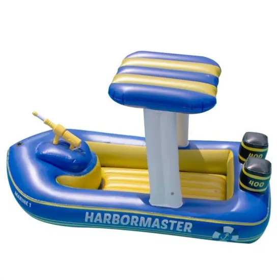 Swimline 67" Harbor Master Patrol Boat with Pump Squirt Toy Pool Float {1}