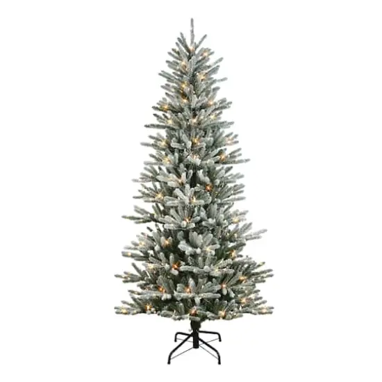 7.5ft. Pre-Lit Mountain View Spruce Artificial Christmas Tree, Clear LED Lights {1}