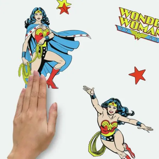 RoomMates Wonder Woman Peel & Stick Wall Decals {7}