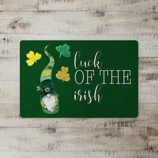Gnome Luck Irish 27" x 18" Floor Mat {3}