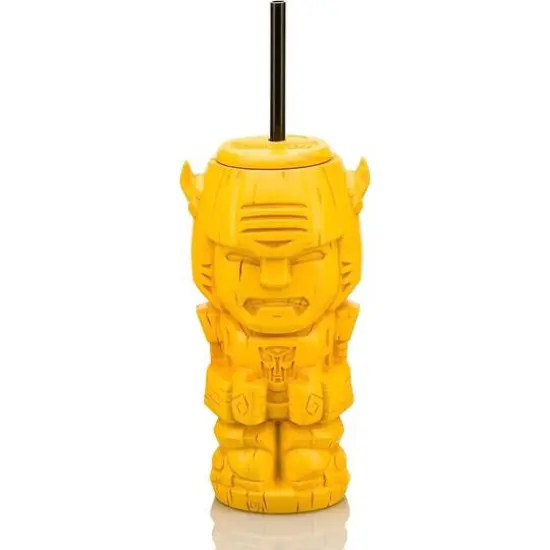 Geeki Tikis 25oz. Transformers Bumblebee Plastic Tumbler with Straw {1}