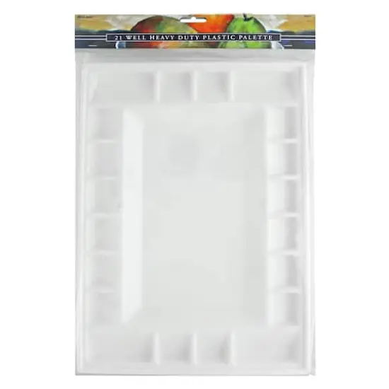 Pro Art&reg; Palette Plastic Heavy Duty 21 Well Tray {1}