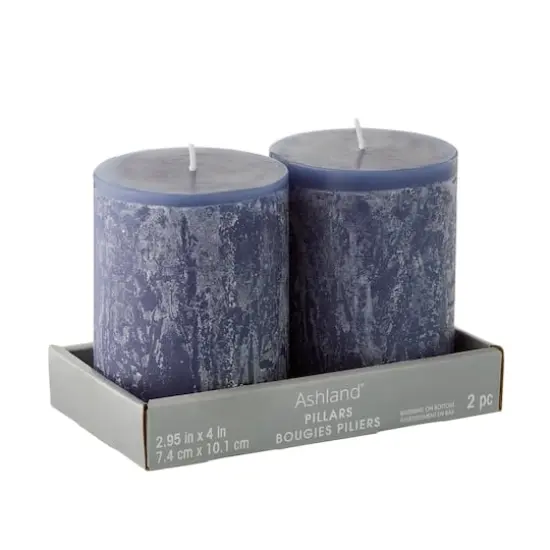 2.95" x 4" Scented Pillar Candles, 2ct. by Ashland&reg; Eucalyptus and Sage {6}