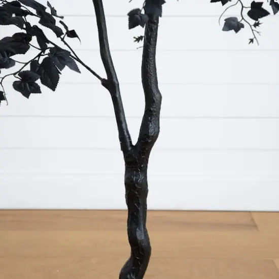 6ft. Artificial Halloween Black Maple Tree {5}
