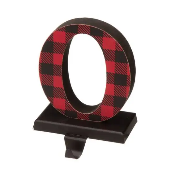 Glitzhome&reg; Red Plaid Noel Stocking Holders, 4ct. {6}