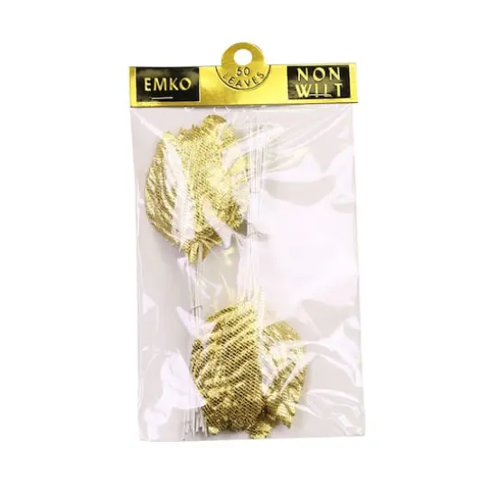 JAM Paper Leaf Accessory, 50ct. Gold {1}