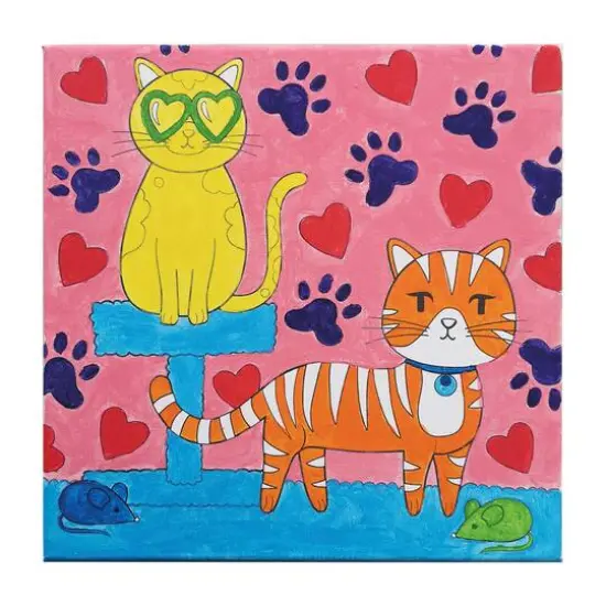 Cats Canvas Painting Kit by Creatology&trade; {1}