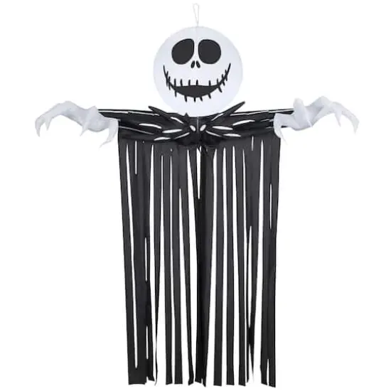 6.5ft. Airblown&reg; Inflatable Door Hanger Jack Skellington Head with Streamers {1}