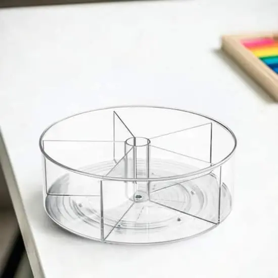 iDesign 11.5" 5 Compartment Plastic Turntable {4}