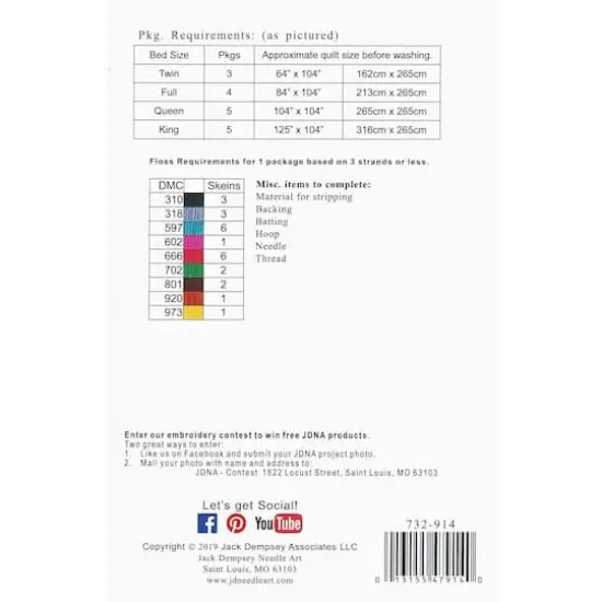 Jack Dempsey Stamped For Embroidery & Cross Stitch Camper Quilt Blocks {3}