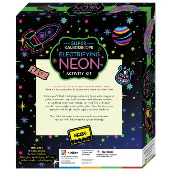 Hinkler Super Kaleidoscope Electrifying Neon Activity Kit {4}