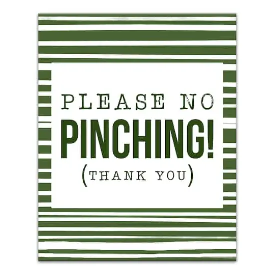 Please No Pinching 16" x 20" Canvas Wall Art {1}
