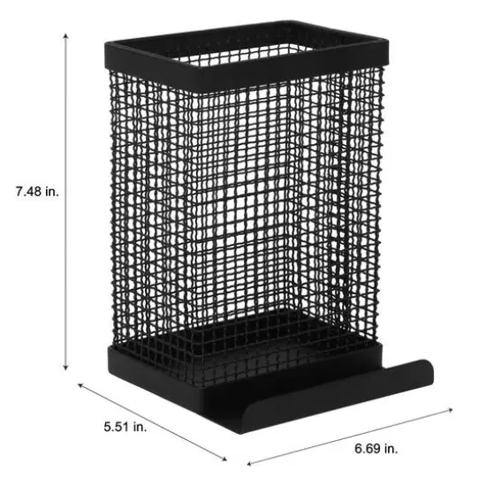 Kitchen Details Industrial Collection Matte Black Tablet and Utensil Holder {8}