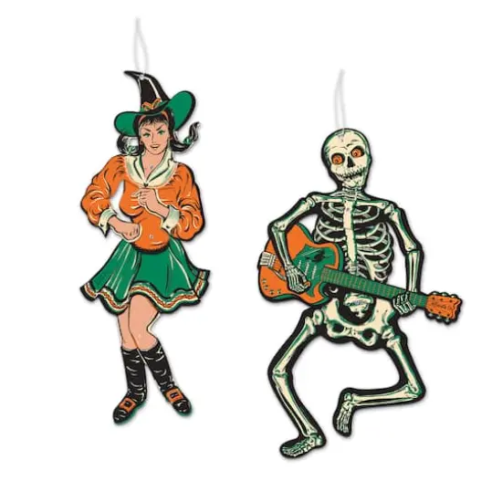 Beistle Vintage Halloween Jointed GoGo Dancers {1}
