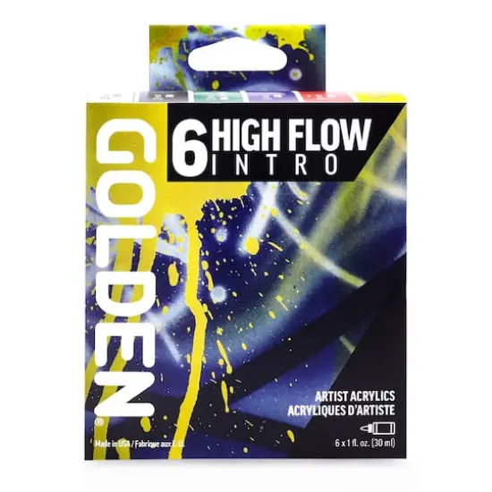 Golden&reg; High Flow Acrylics 6 Color Intro Set {3}